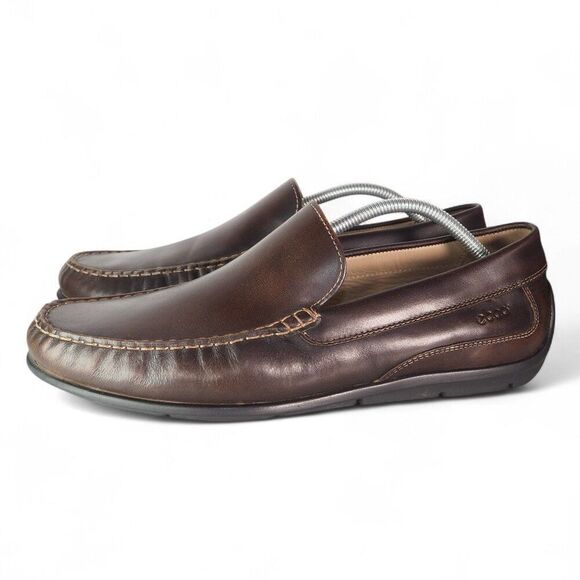 ECCO Classic Moc 2.0 Leather Slip-on Loafers Coffee Brown 55975 Men's 12-12.5/46 - Picture 2 of 13